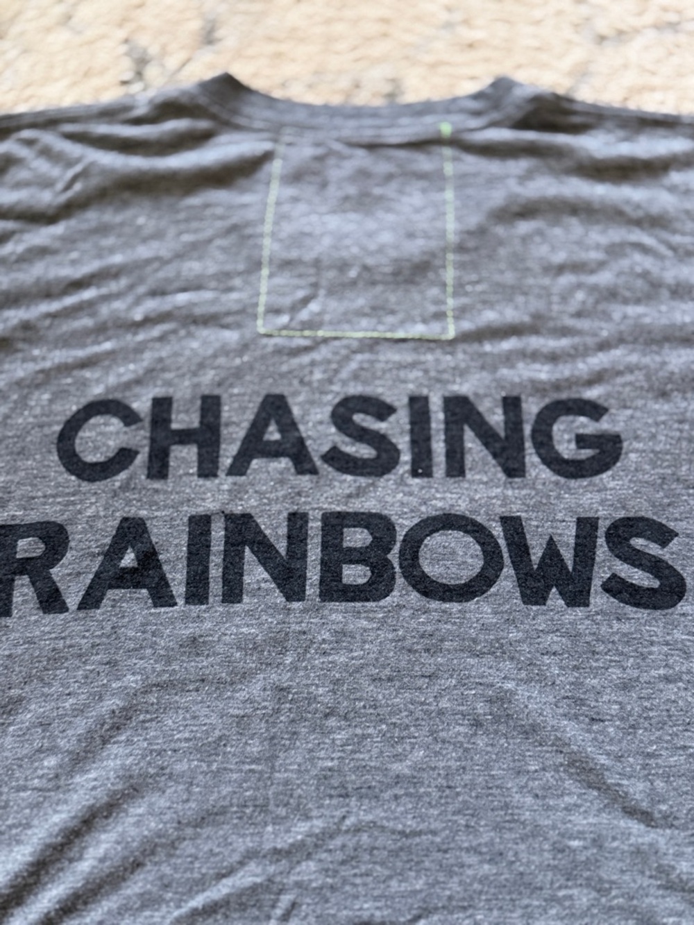 Rare Aviator Nation Gray Chasing Rainbows Mountain Tee - Picture 5 of 6
